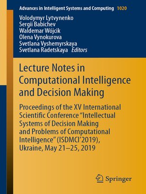 cover image of Lecture Notes in Computational Intelligence and Decision Making